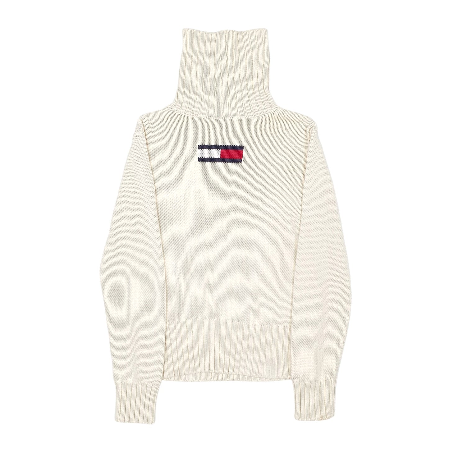 Womens Cream Tommy Hilfiger Knitwear Turtle Neck Jumper
