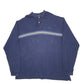 Mens Navy Nautica Knit Quarter Zip Jumper