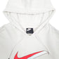 Womens White Nike Croptop Hoodie Jumper