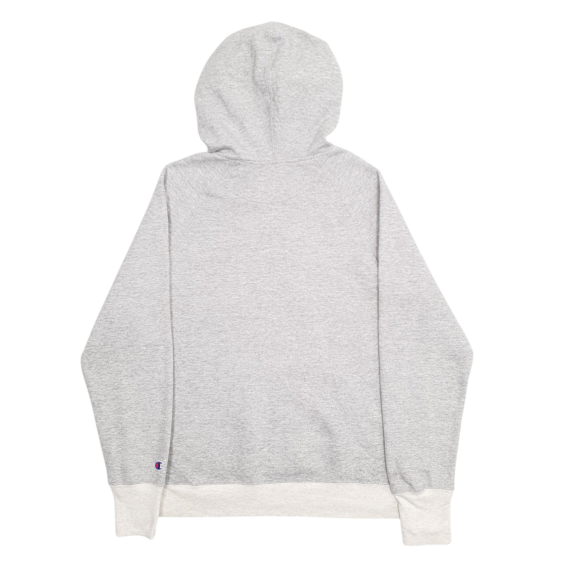Womens Grey Champion Spellout Hoodie Jumper