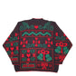 Mens Black Unbranded Christmas Festive Crewneck Jumper