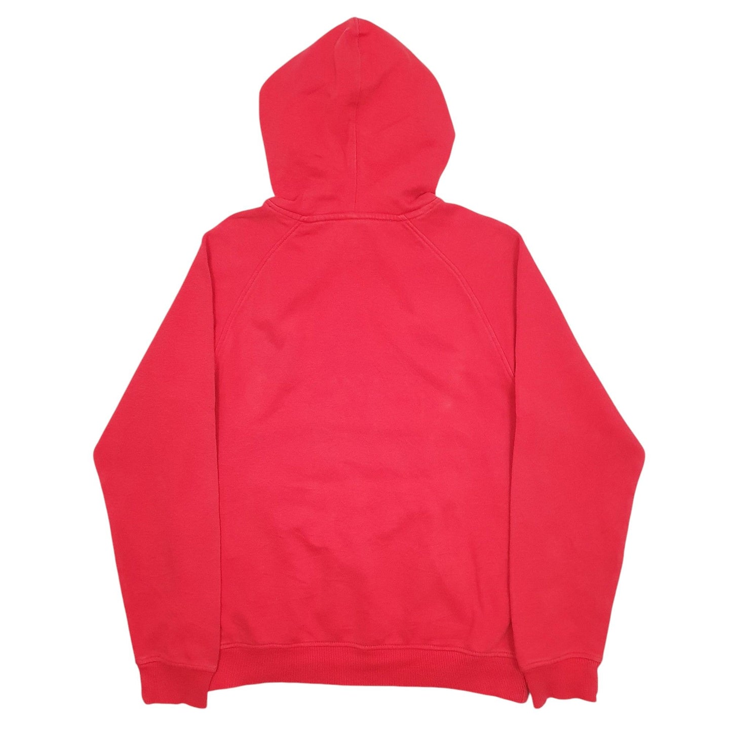 Mens Red Adidas Spellout Hoodie Jumper