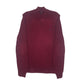 Mens Burgundy Nautica Knitwear Quarter Zip Jumper