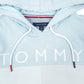 Mens Blue Tommy Hilfiger Spellout Hoodie Jumper