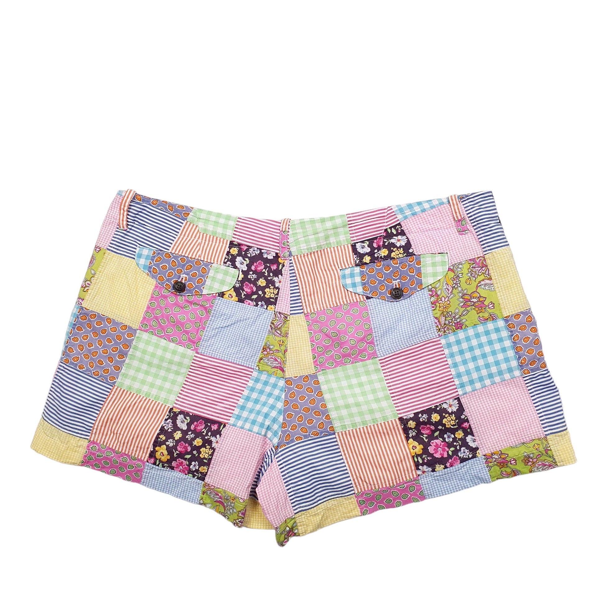 Womens Multi Ralph Lauren Multi Pattern Patchwork Chino Shorts