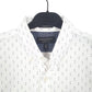 Mens White Banana Republic Organic Spots Short Sleeve Shirt