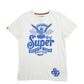 Mens White Superdry Spellout Short Sleeve T Shirt