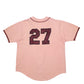 Mens Pink Delong MLB Baseball Jersey Jordan Short Sleeve T Shirt