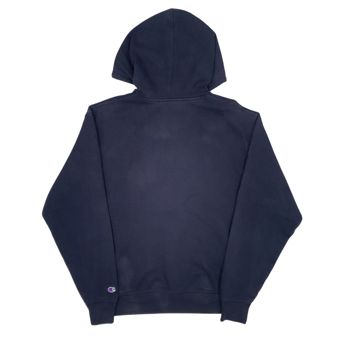 Mens Navy Champion Spellout Hoodie Jumper