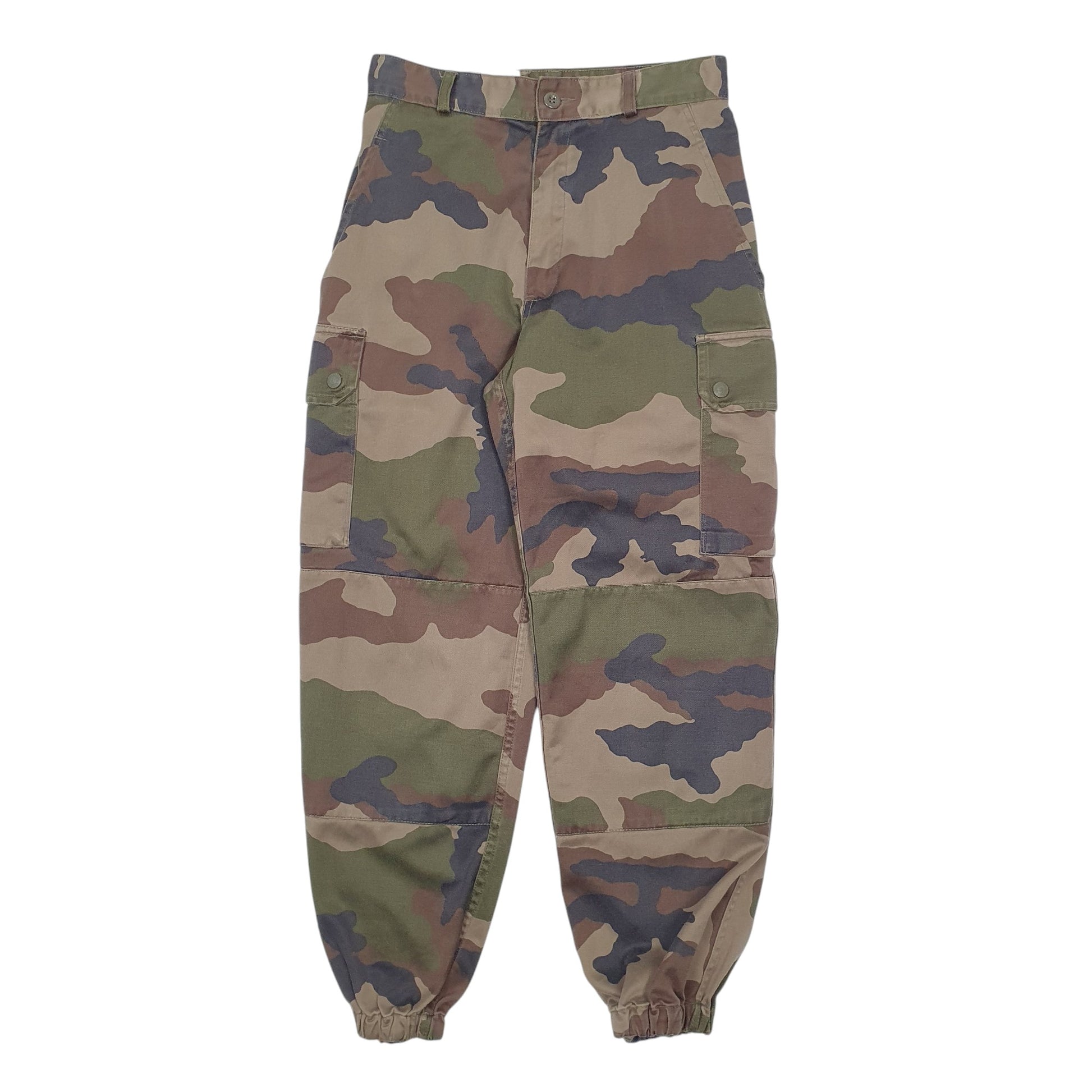 Womens Burgundy GP Garments Camouflage Army Cargo Trousers