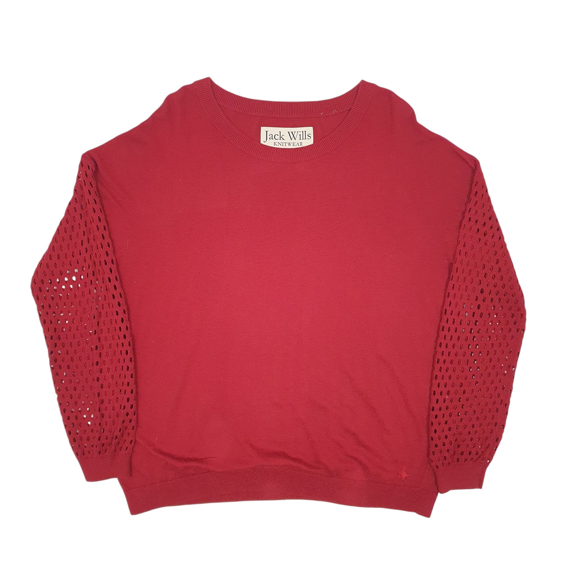 Womens Red Jack Wills Knitwear Crewneck Jumper