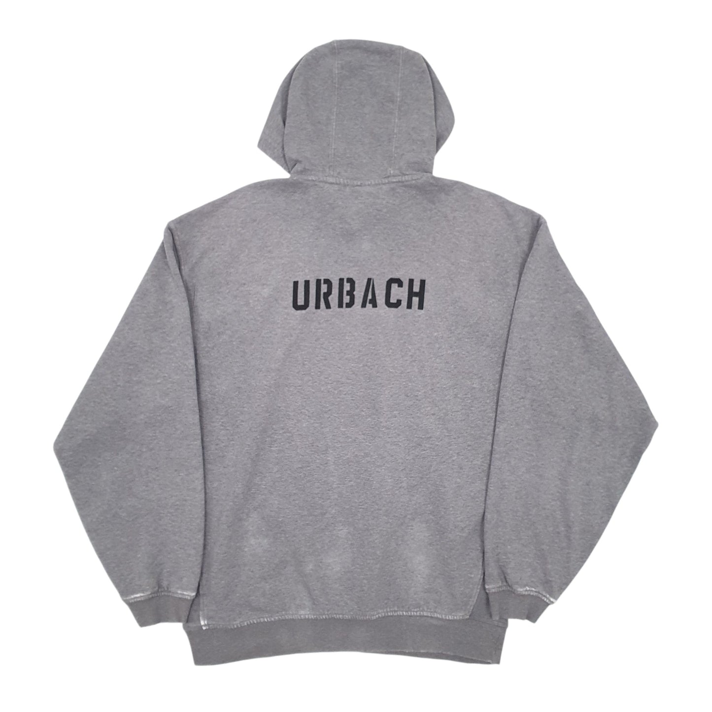 Mens Grey Nike Team Vintage 00s Basketball Hoodie Jumper