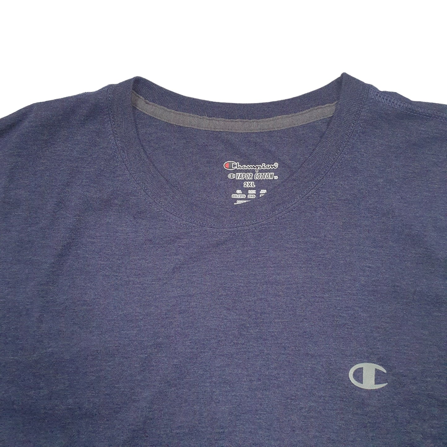 Mens Blue Champion  Short Sleeve T Shirt