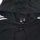 Womens Black Adidas Crop Top Hoodie Jumper