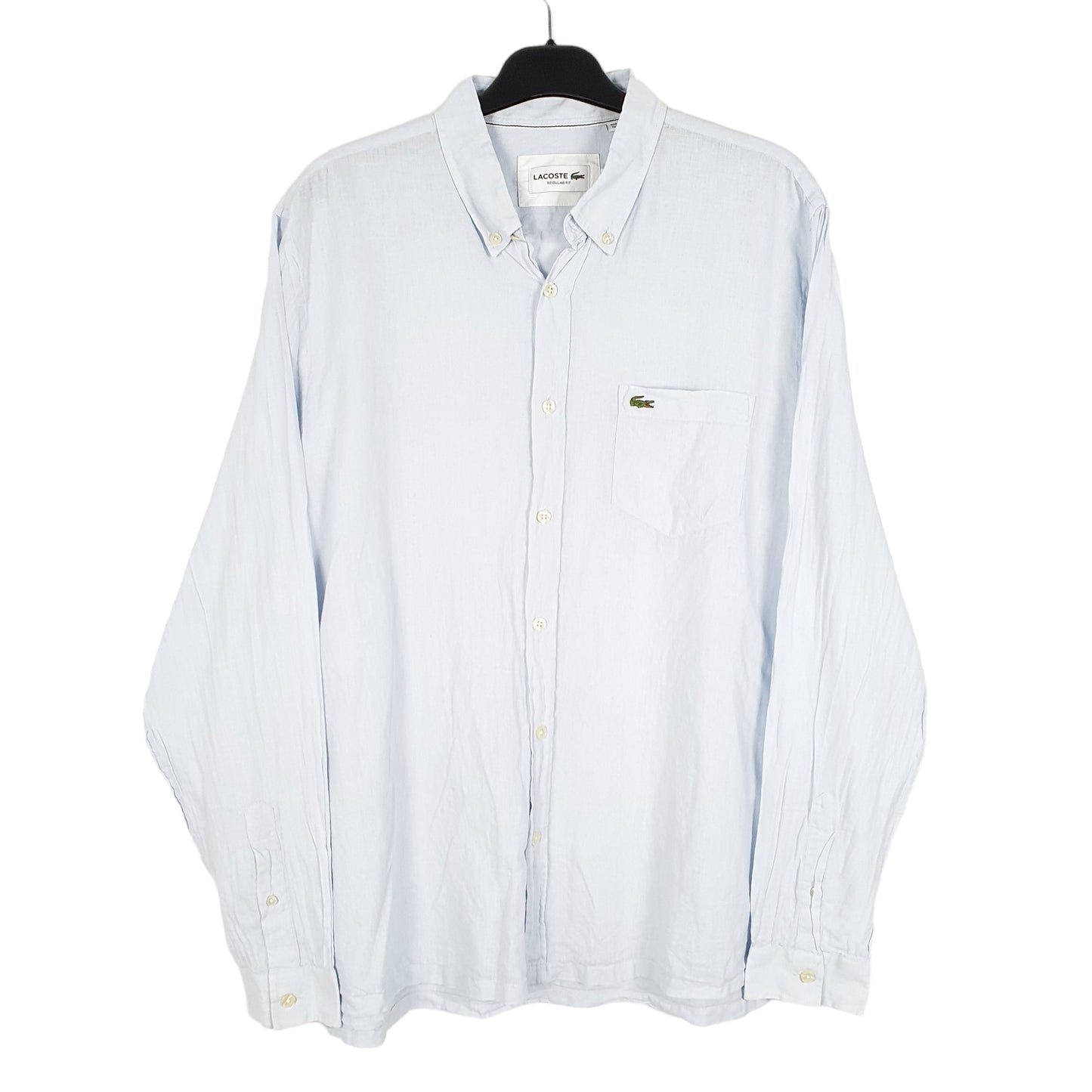 Mens Blue Lacoste  Long Sleeve Shirt