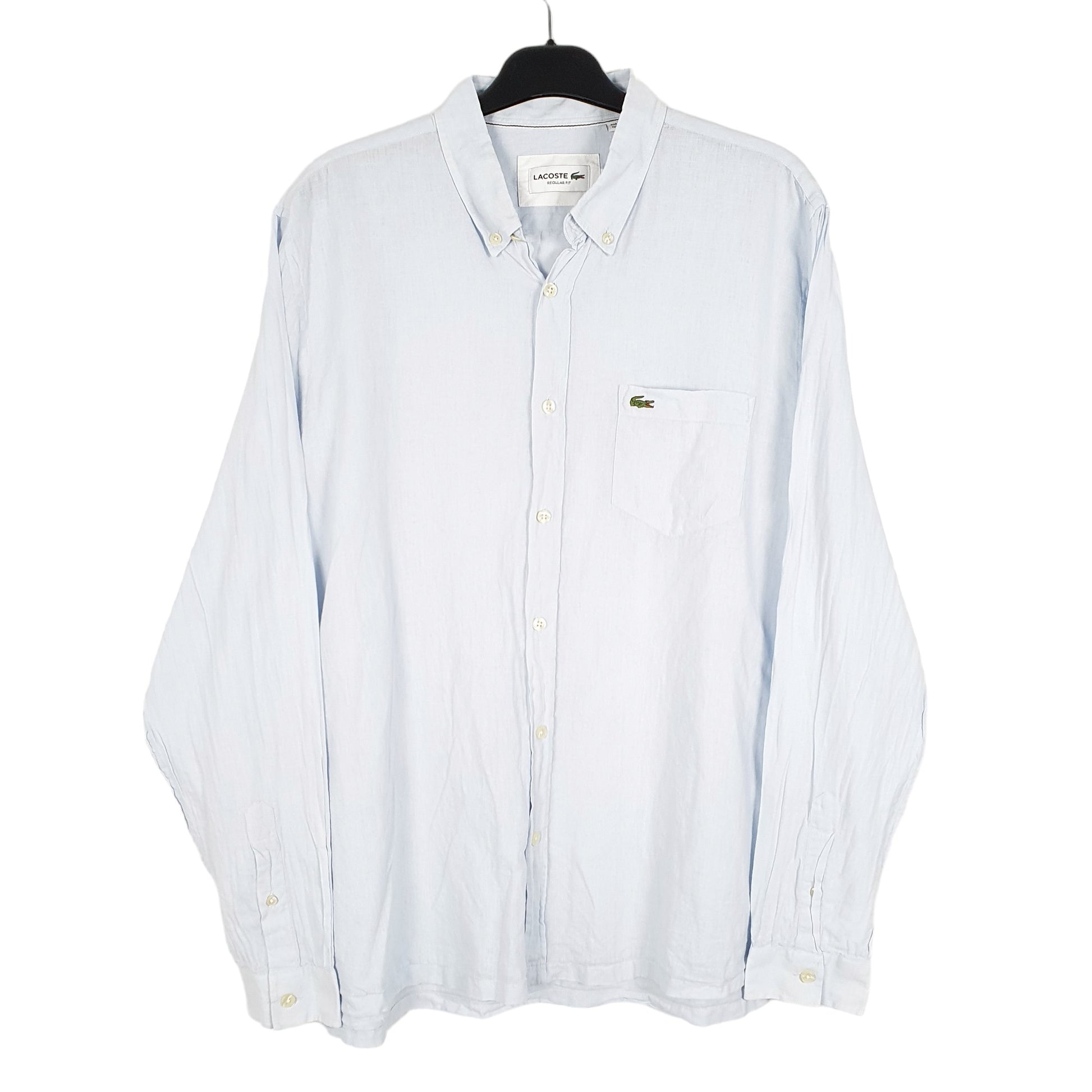 Mens Blue Lacoste  Long Sleeve Shirt