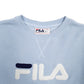 Mens Blue Fila Spellout Crewneck Jumper