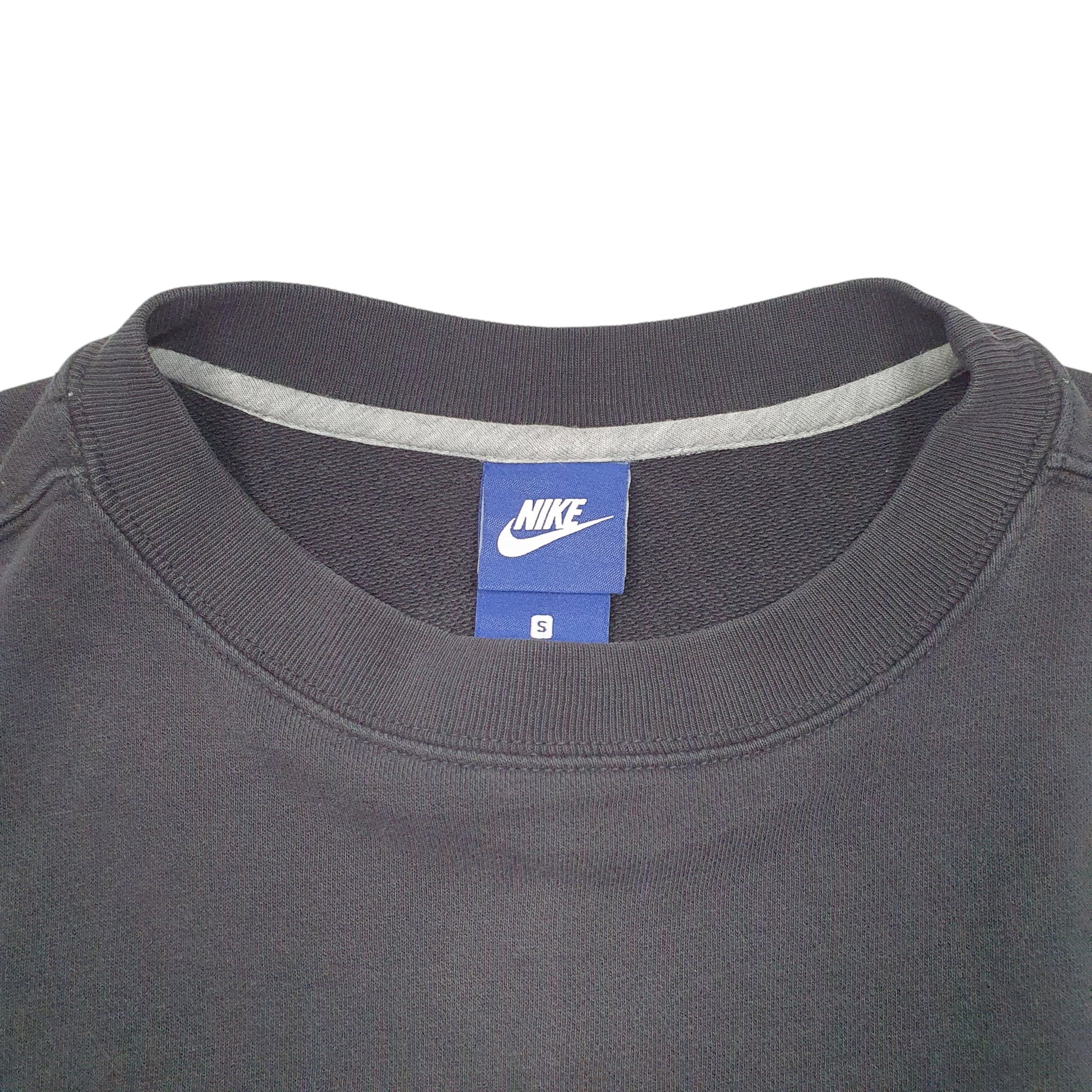 Womens Black Nike Short Sleeve Workout Gym Running Crewneck Jumper