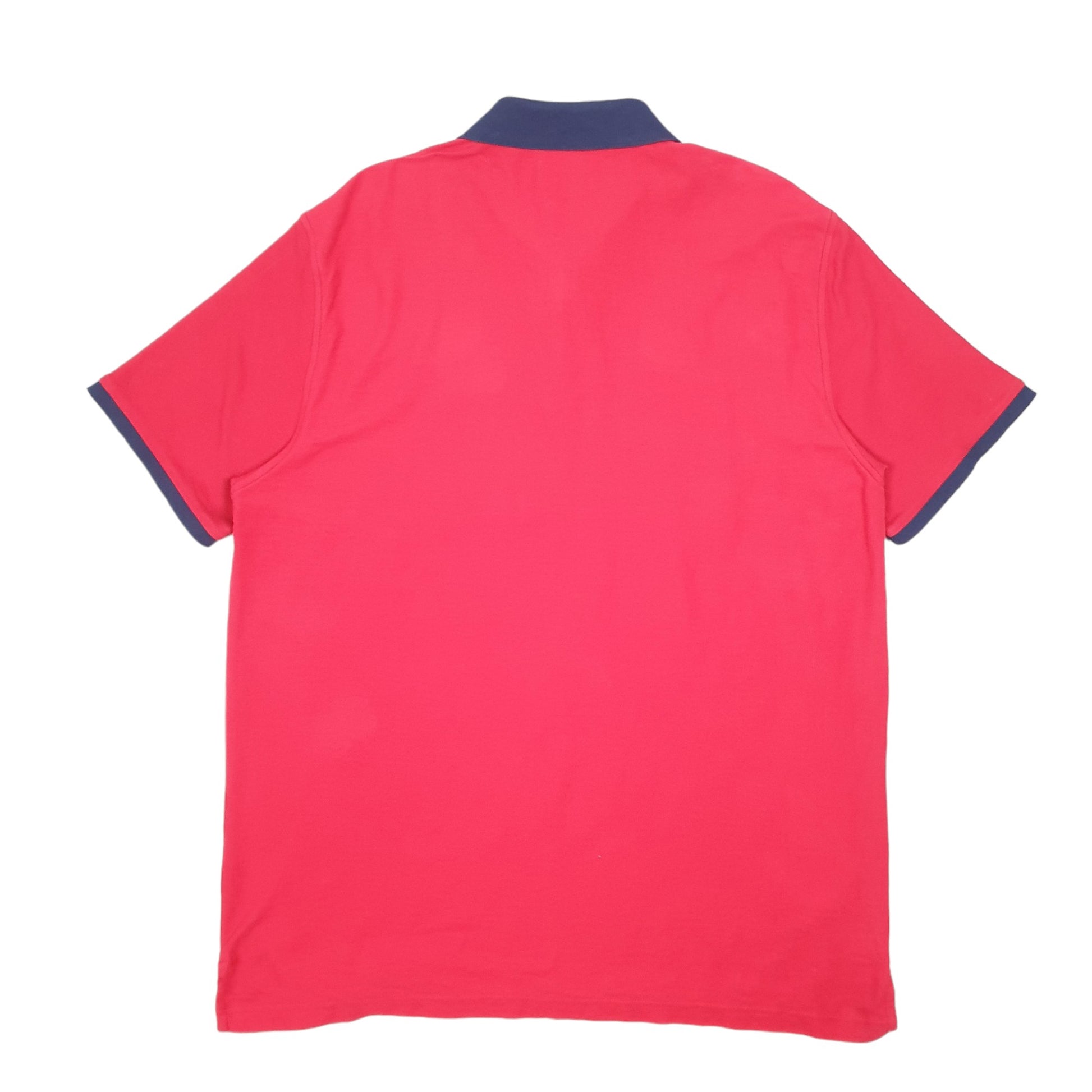 Mens Red Izod  Short Sleeve Polo Shirt
