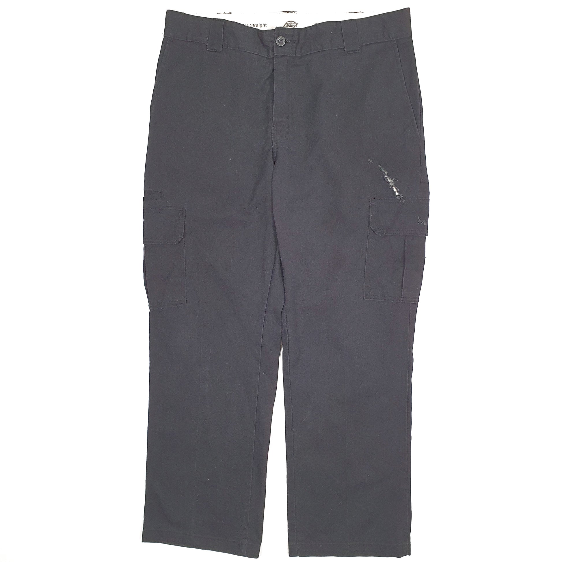 Mens Black Dickies  Cargo Trousers