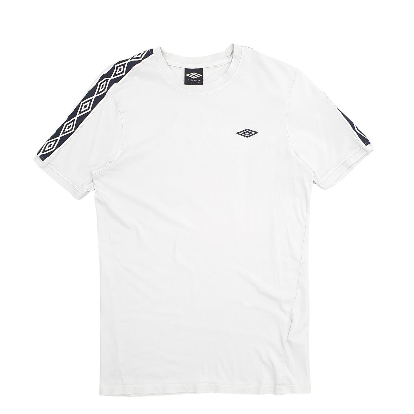 Mens White Umbro  Short Sleeve T Shirt