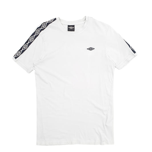 Mens White Umbro  Short Sleeve T Shirt