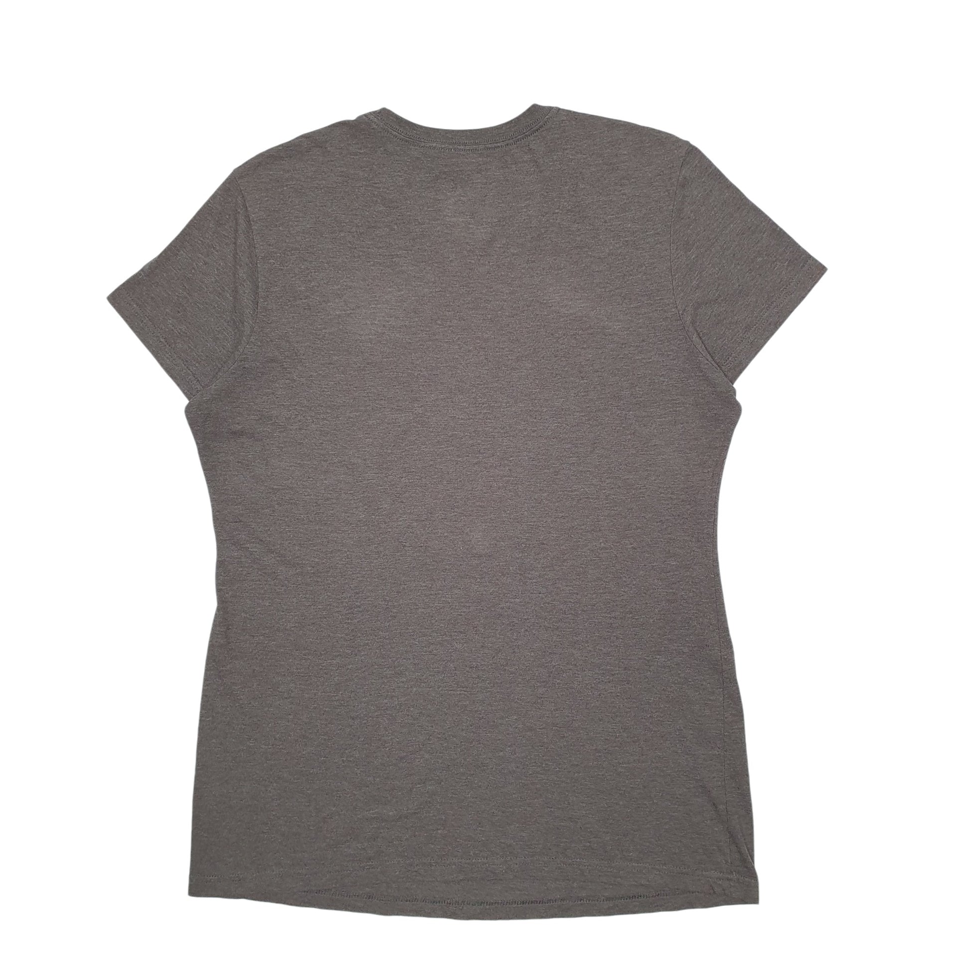 Womens Grey Adidas Spellout Short Sleeve T Shirt