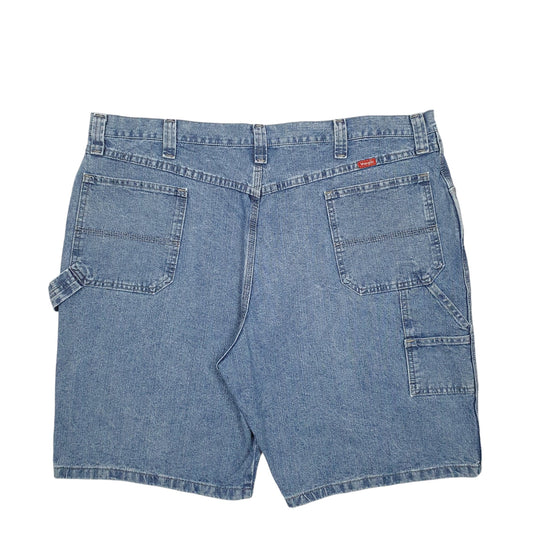 Mens Blue Wrangler Denim Jeans Jorts Carpenter Shorts