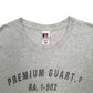Mens Grey Russell Athletic Premium Guart Spellout Short Sleeve T Shirt