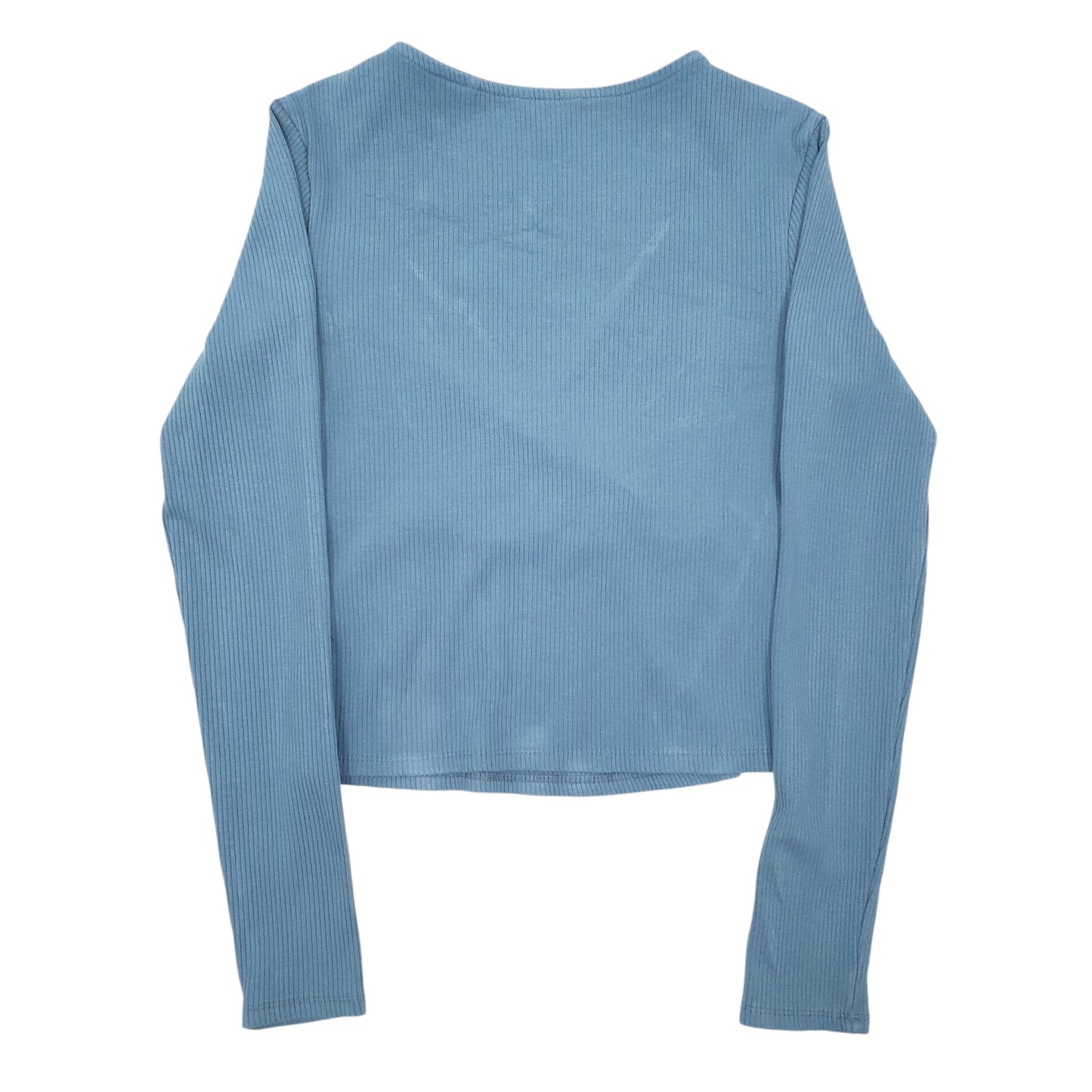 Womens Blue Guess Blouse Stretch Long Sleeve T Shirt