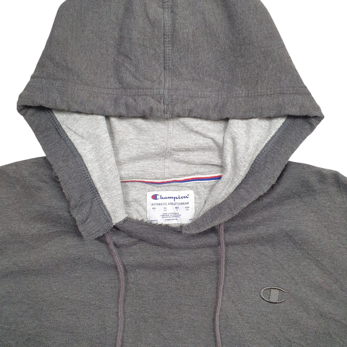 Mens Grey Champion  Hoodie Jumper
