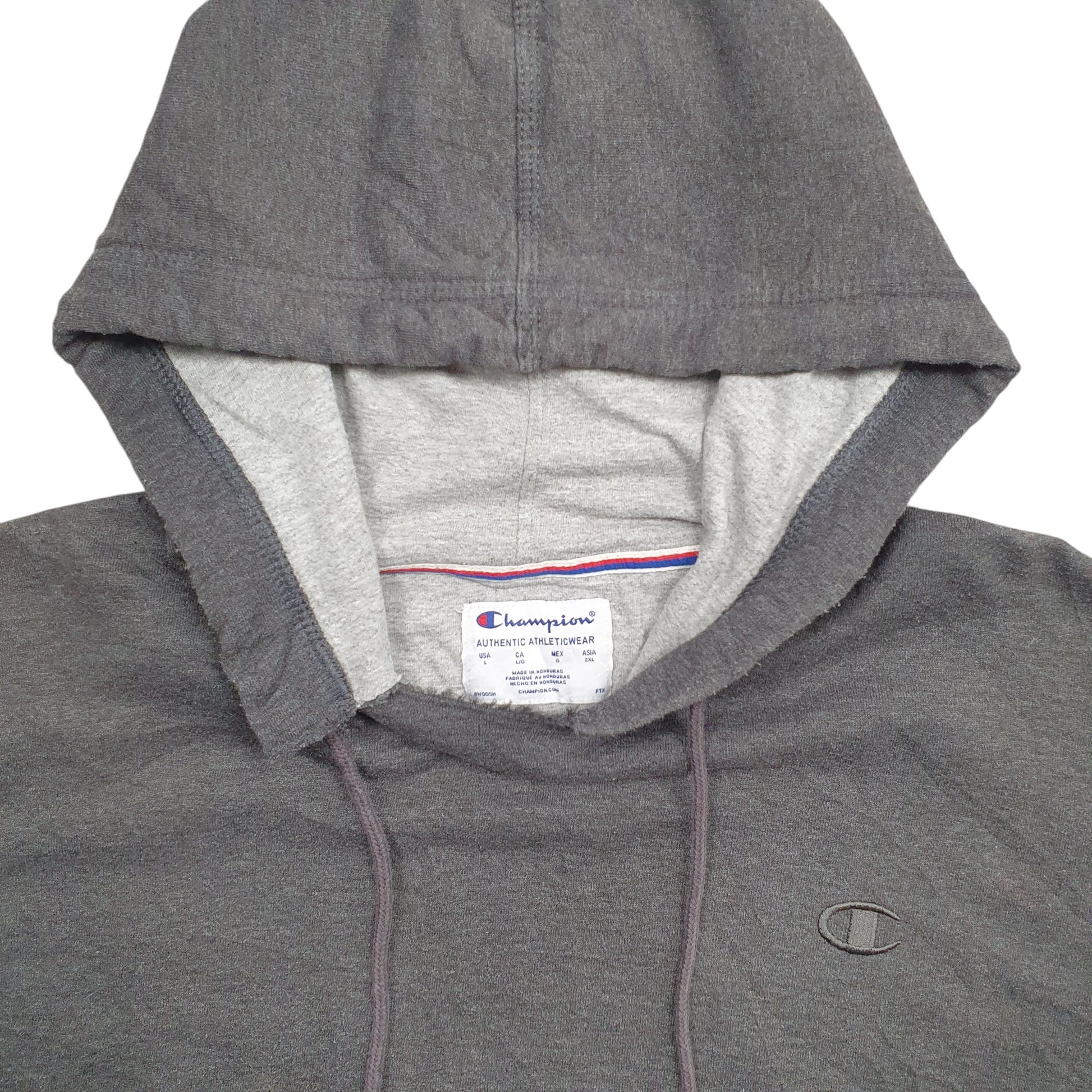 Mens Grey Champion  Hoodie Jumper