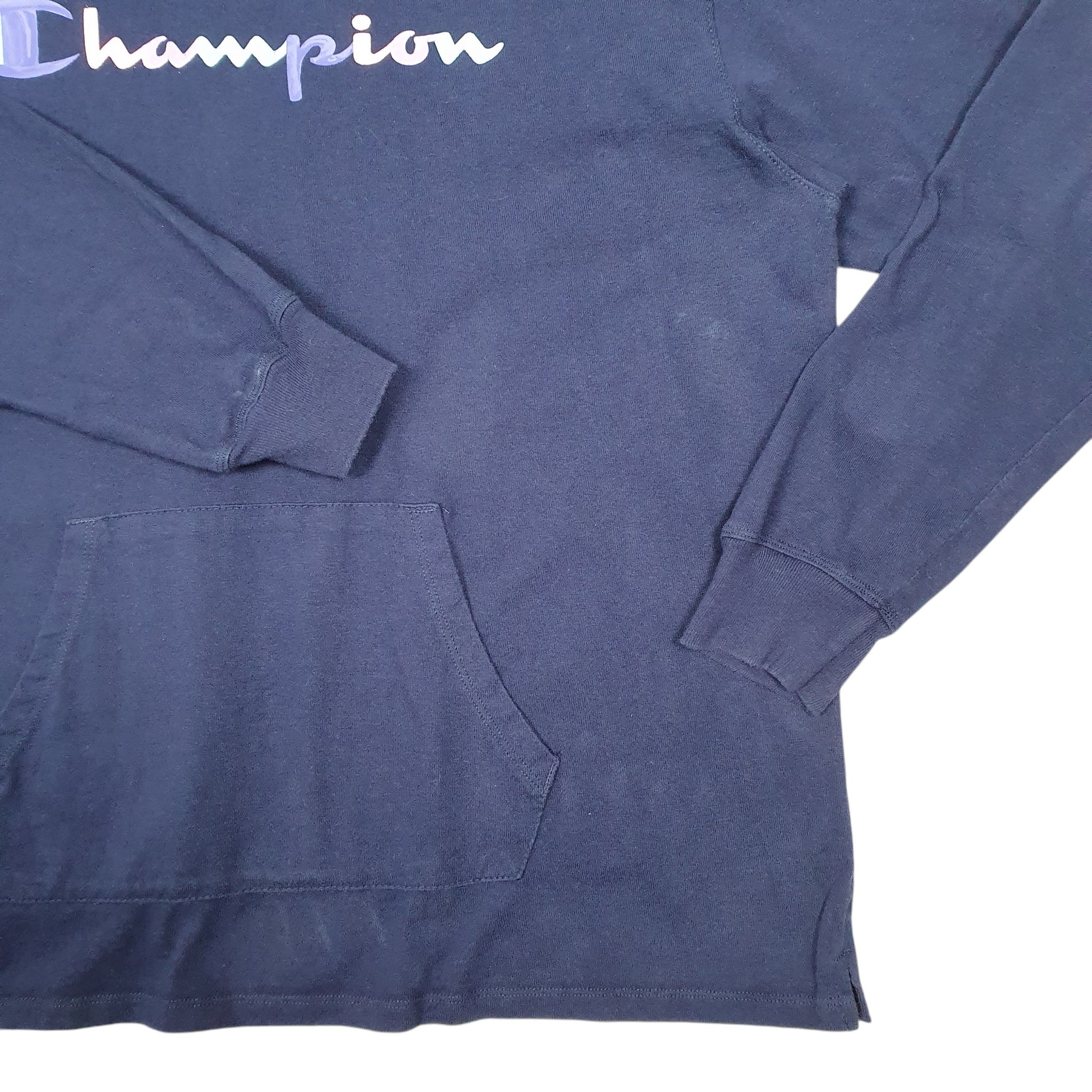 Womens Navy Champion  Hoodie Jumper