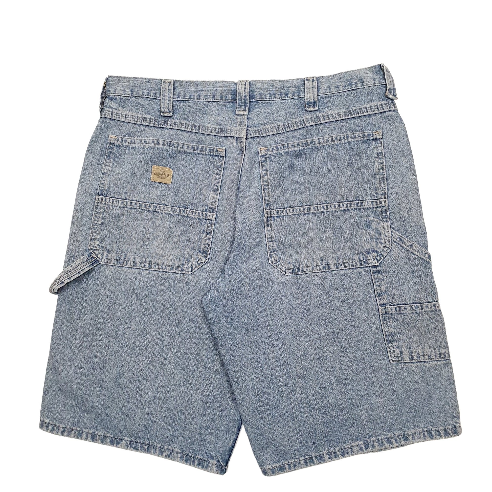 Mens Blue Lee Dungarees Carpenter Shorts