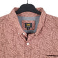 Mens Brown Lee Leaves Foliage Hawaiian Print Short Sleeve Shirt