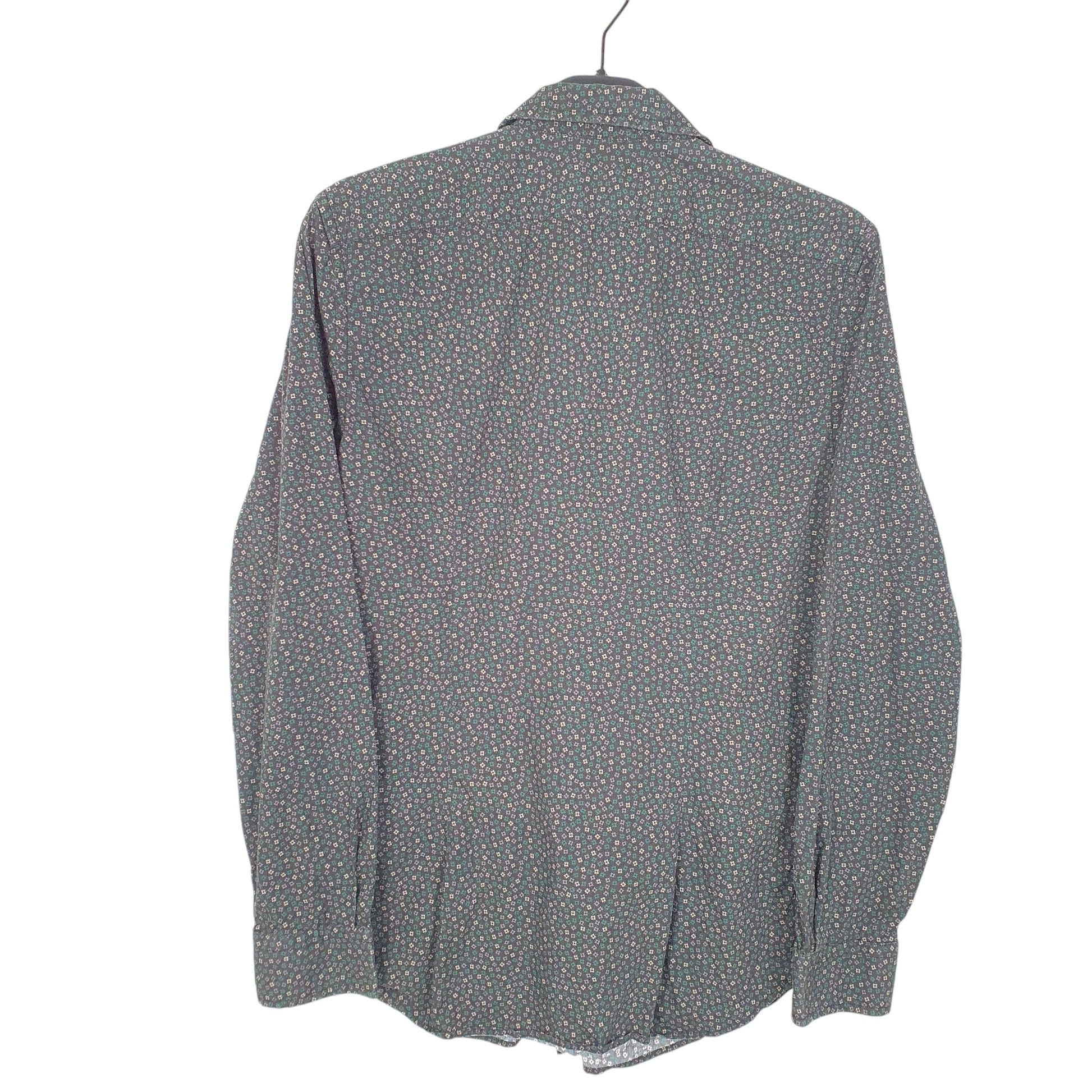 Mens Black Diesel Floral Print D78 Long Sleeve Shirt
