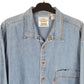 Mens Blue Levis Denim Jeans Vintage Orange Tab Overshirt Shacket Long Sleeve Shirt
