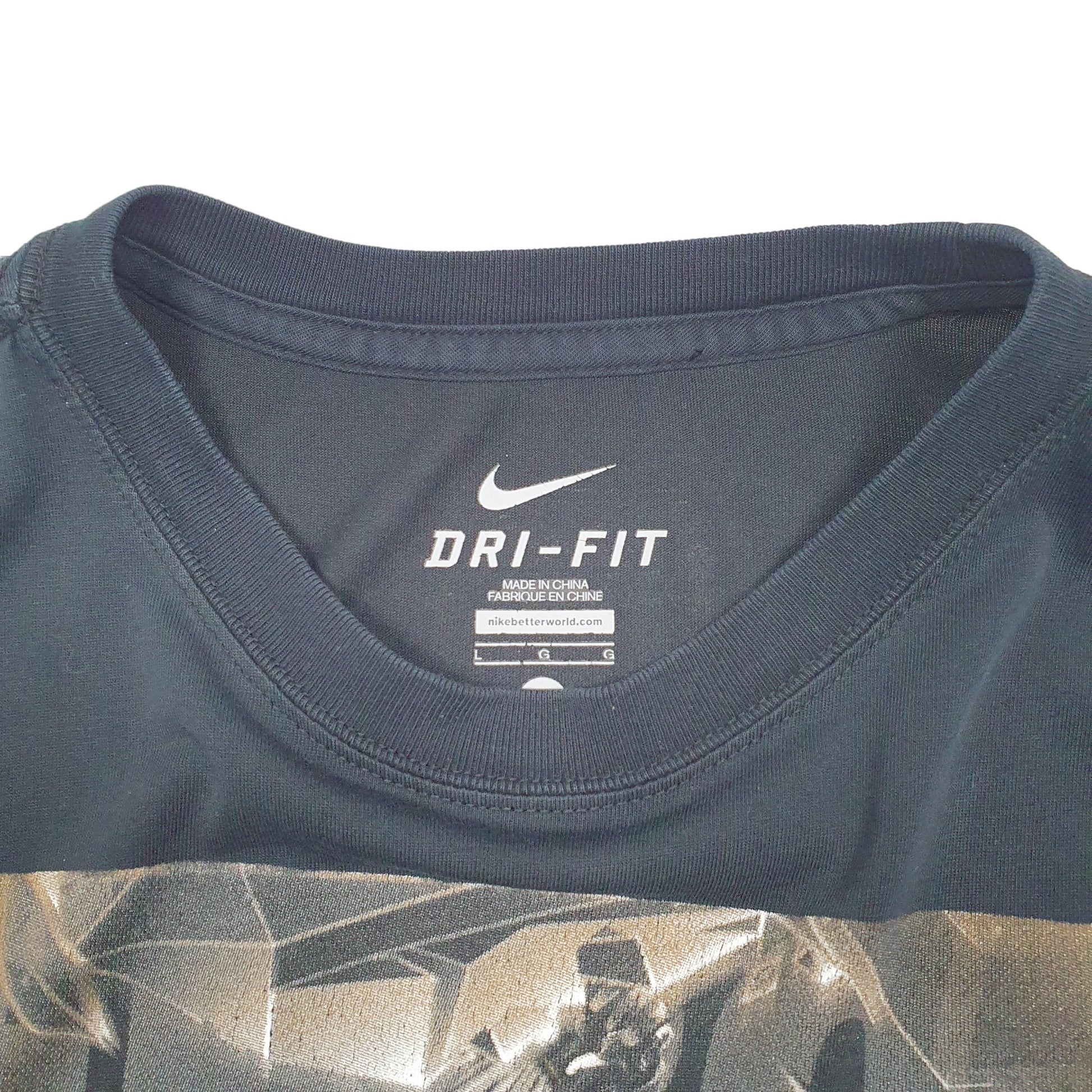 Mens Black Nike Basketball Lebron James Dri Fit Short Sleeve T Shirt