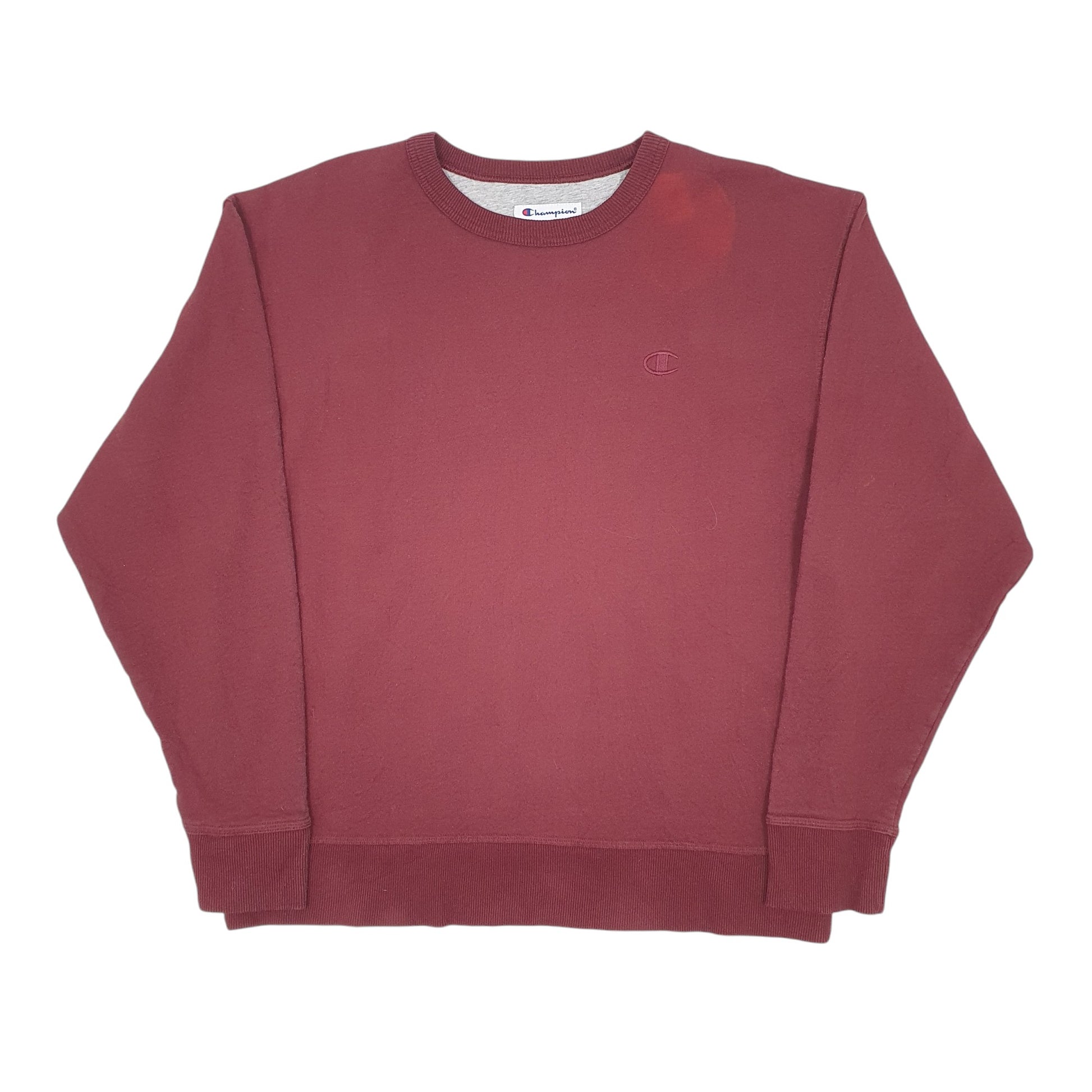 Mens Burgundy Champion  Crewneck Jumper