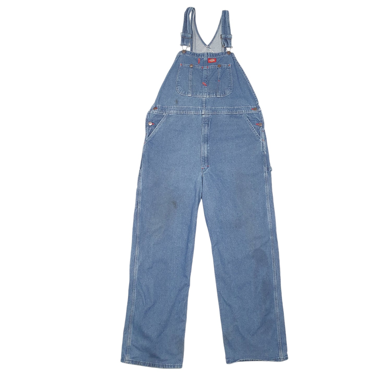 Mens Blue Dickies Denim Overalls Bib Dungaree Trousers