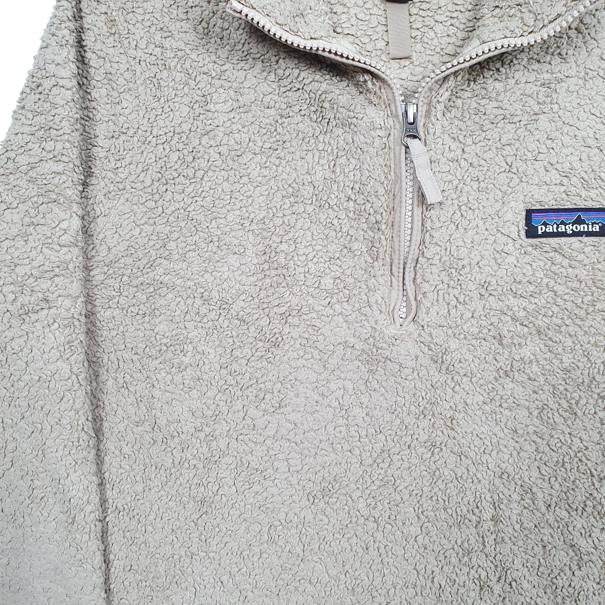 Womens Beige Patagonia Los Gatos Fluffy Quarter Zip Jumper