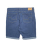 Womens Blue Levis Signature Bermuda Shorts Stretch Fit Denim Shorts