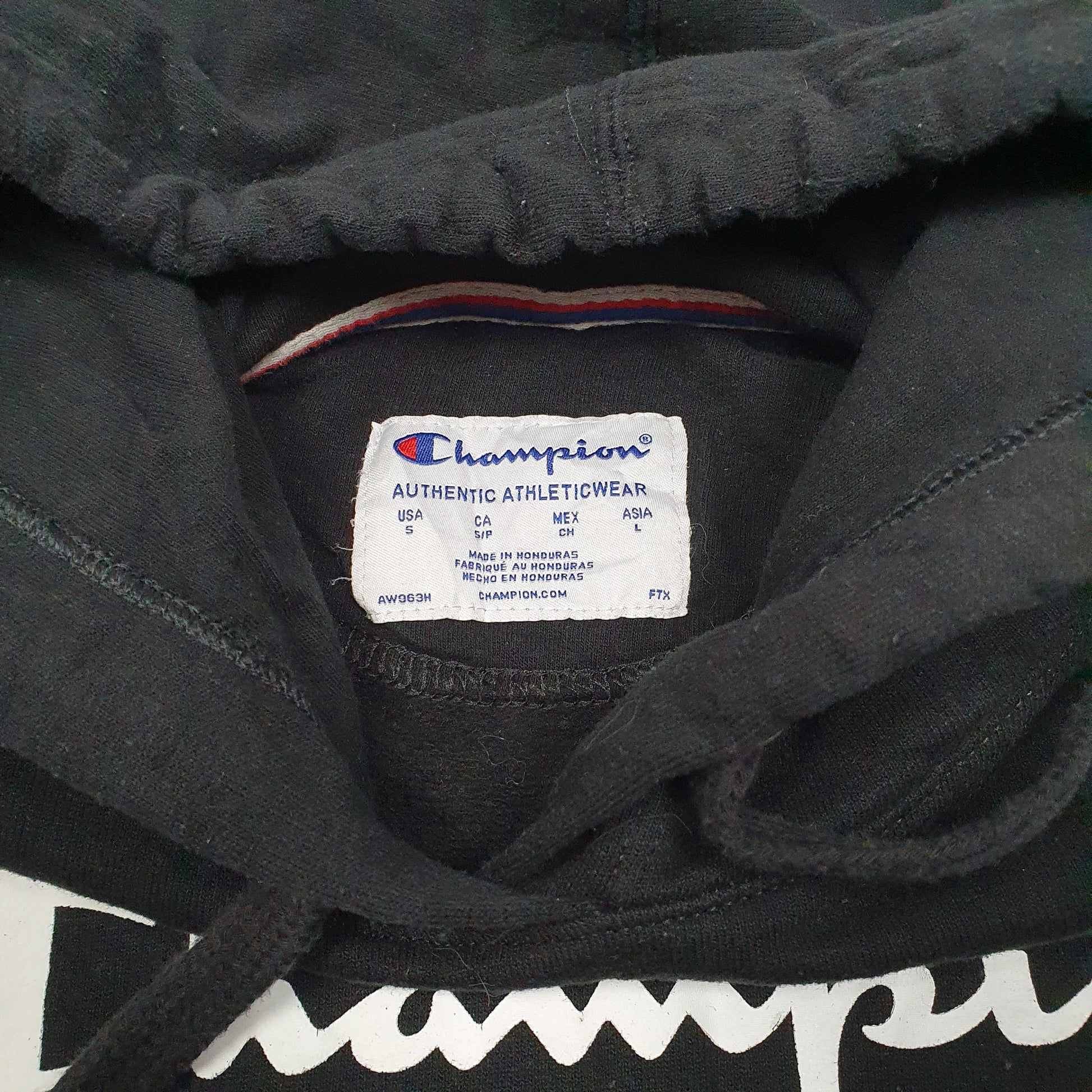 Womens Black Champion  Hoodie Jumper