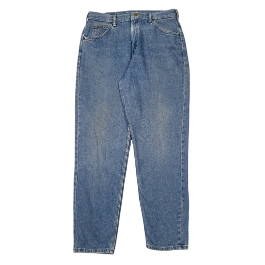 LEE Riders Jeans Regular Fit Blue Denim Trousers Mens W32 L30
