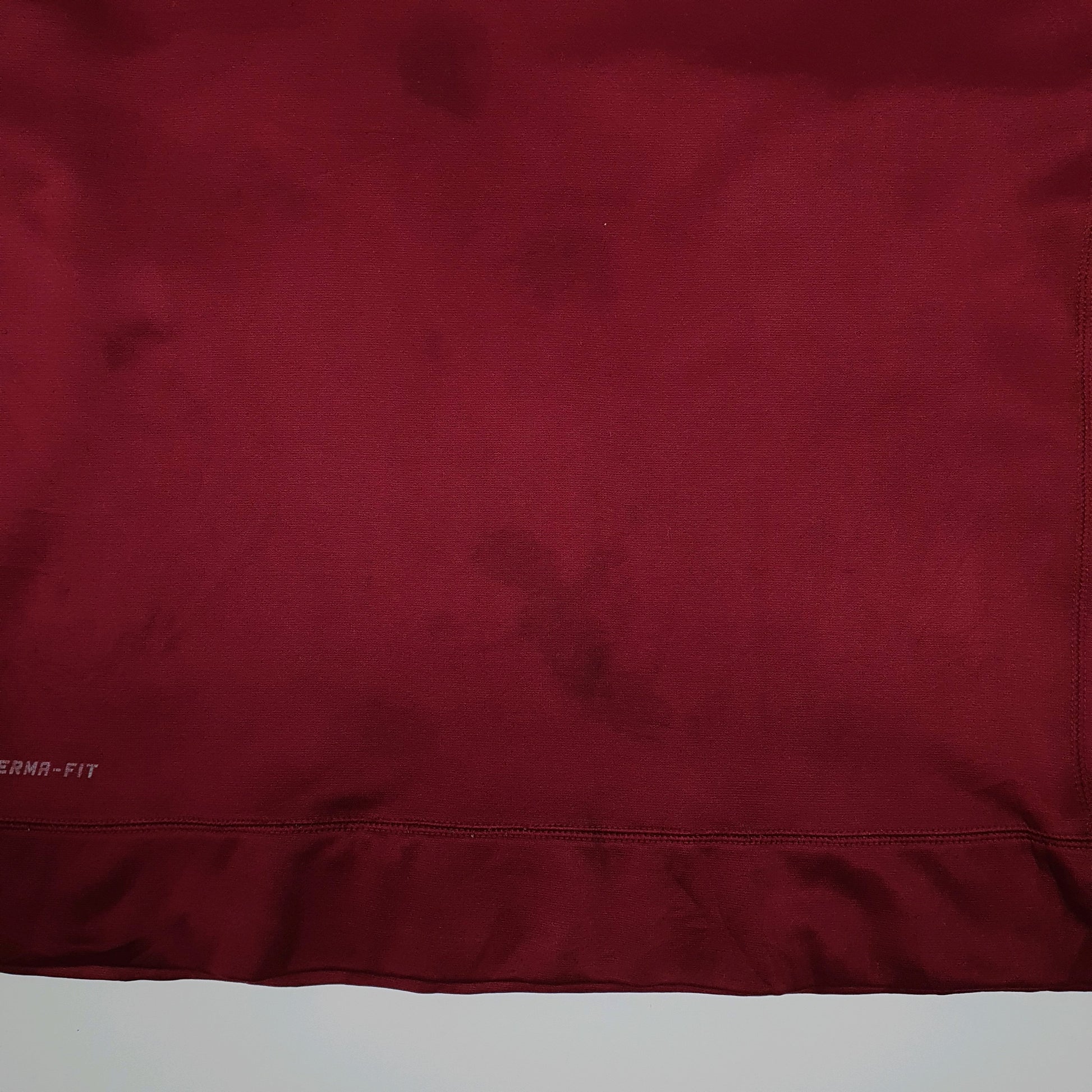 Mens Burgundy Nike Therma Fit Crewneck Jumper