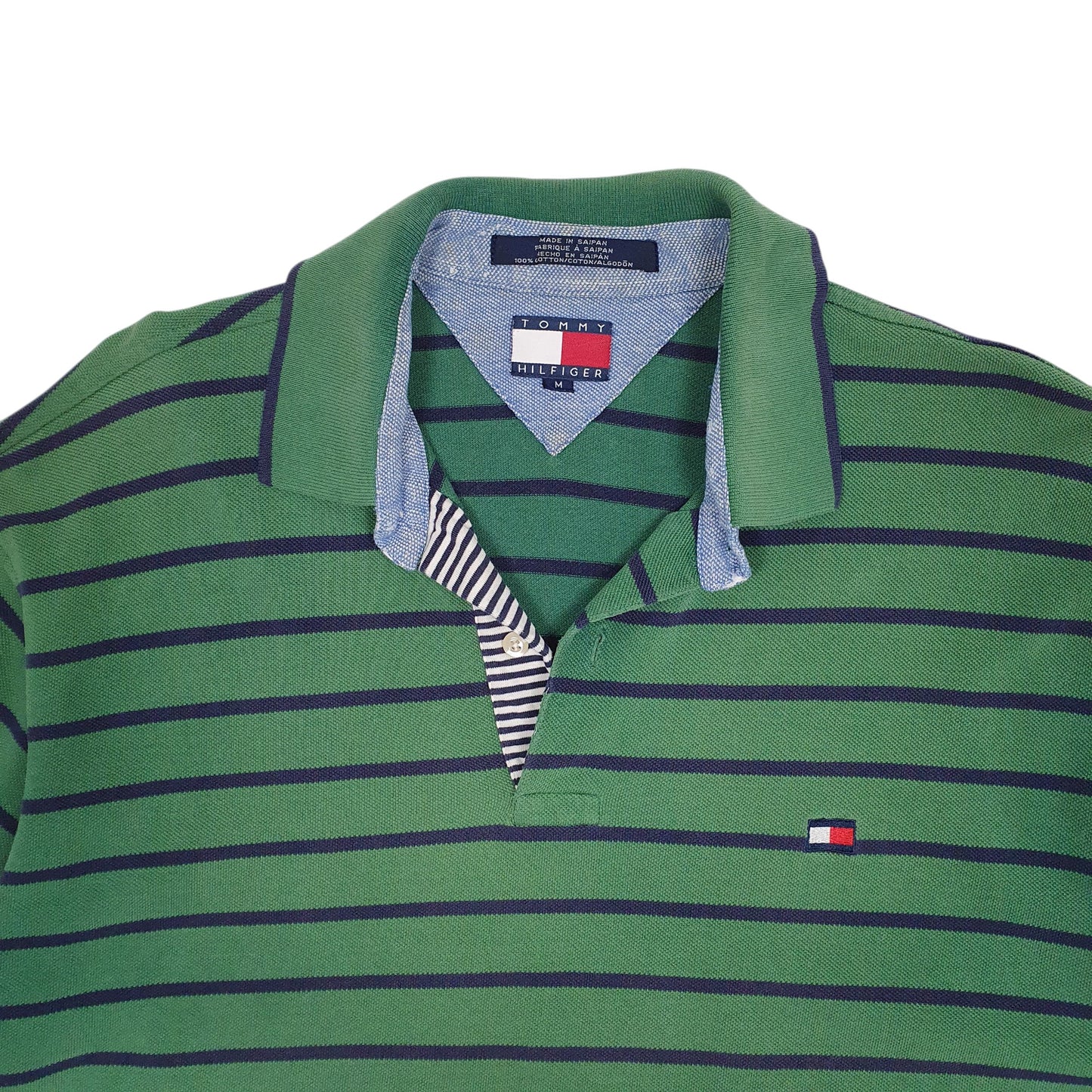 Mens Green Polo Ralph Lauren Vintage 90s  Polo Shirt