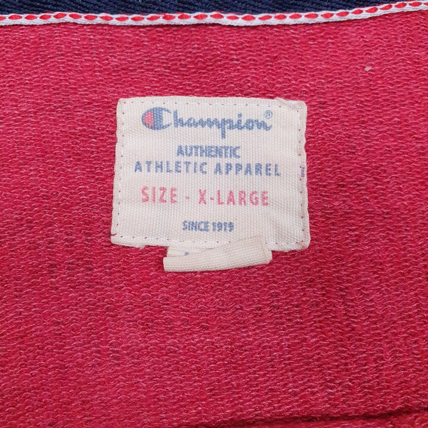 Mens Red Champion  Crewneck Jumper