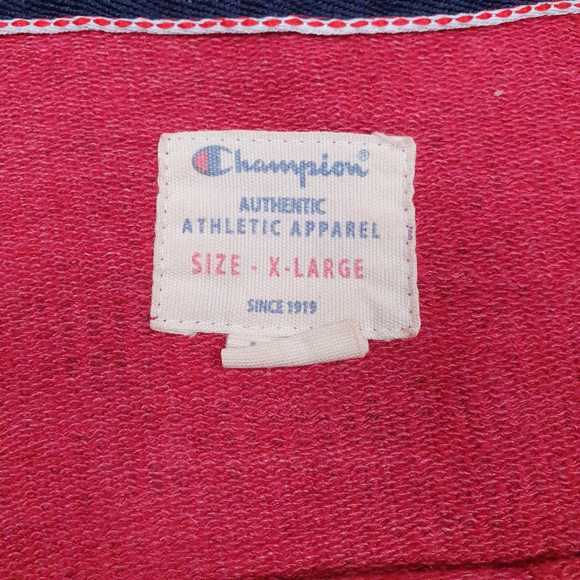 Mens Red Champion  Crewneck Jumper