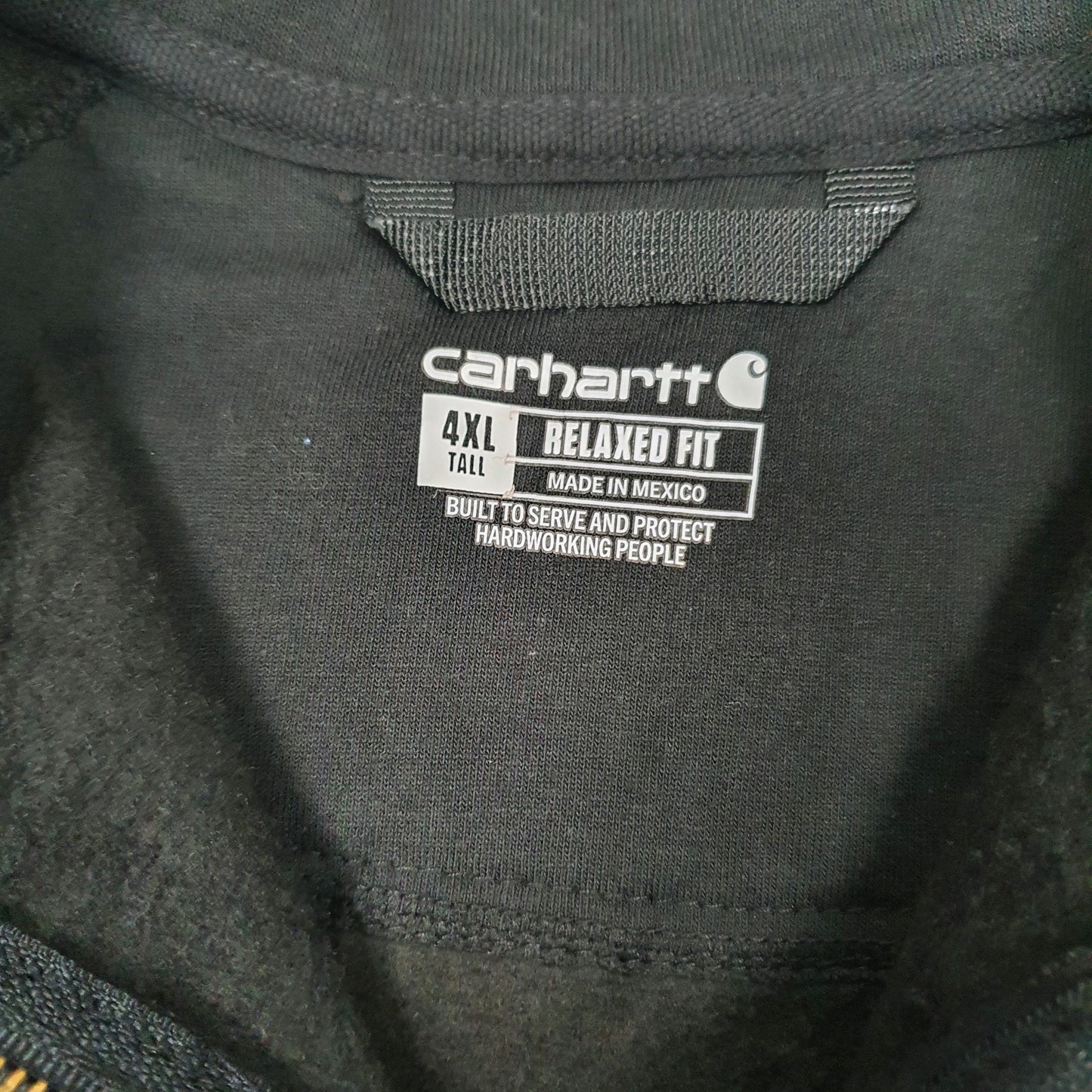 Mens Black Carhartt  Quarter Zip Jumper
