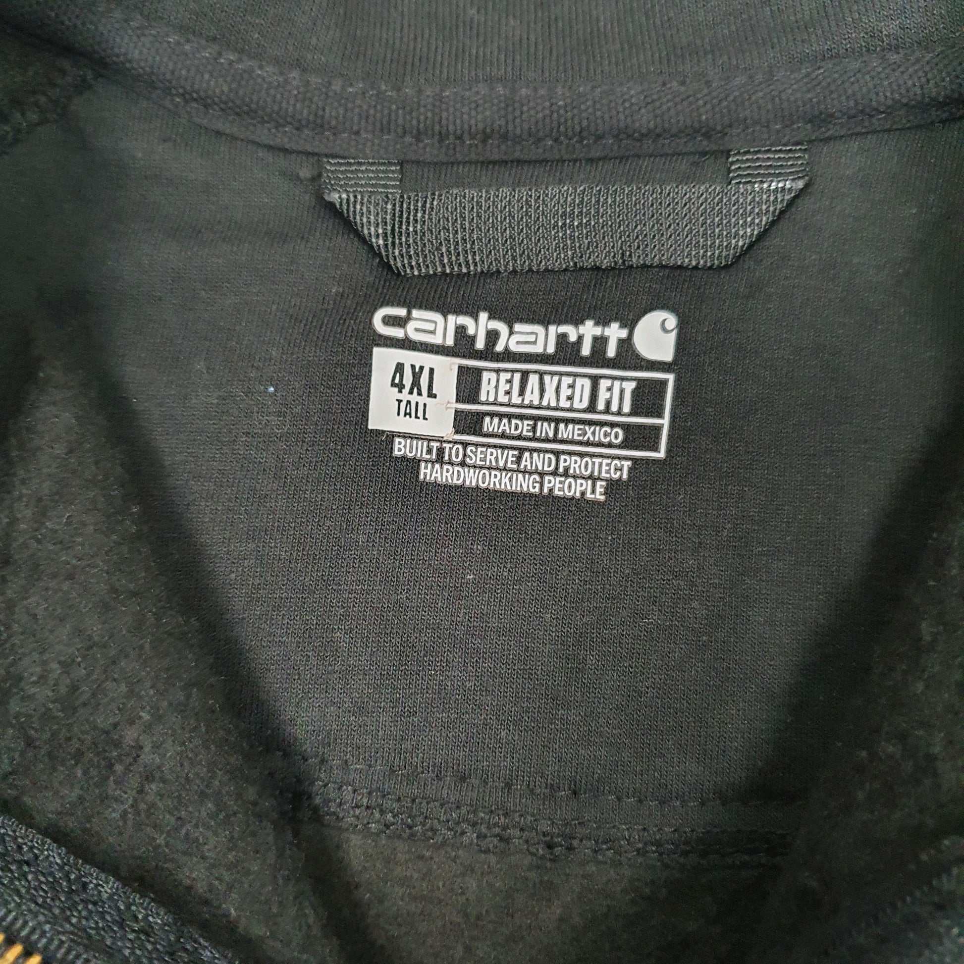 Mens Black Carhartt  Quarter Zip Jumper